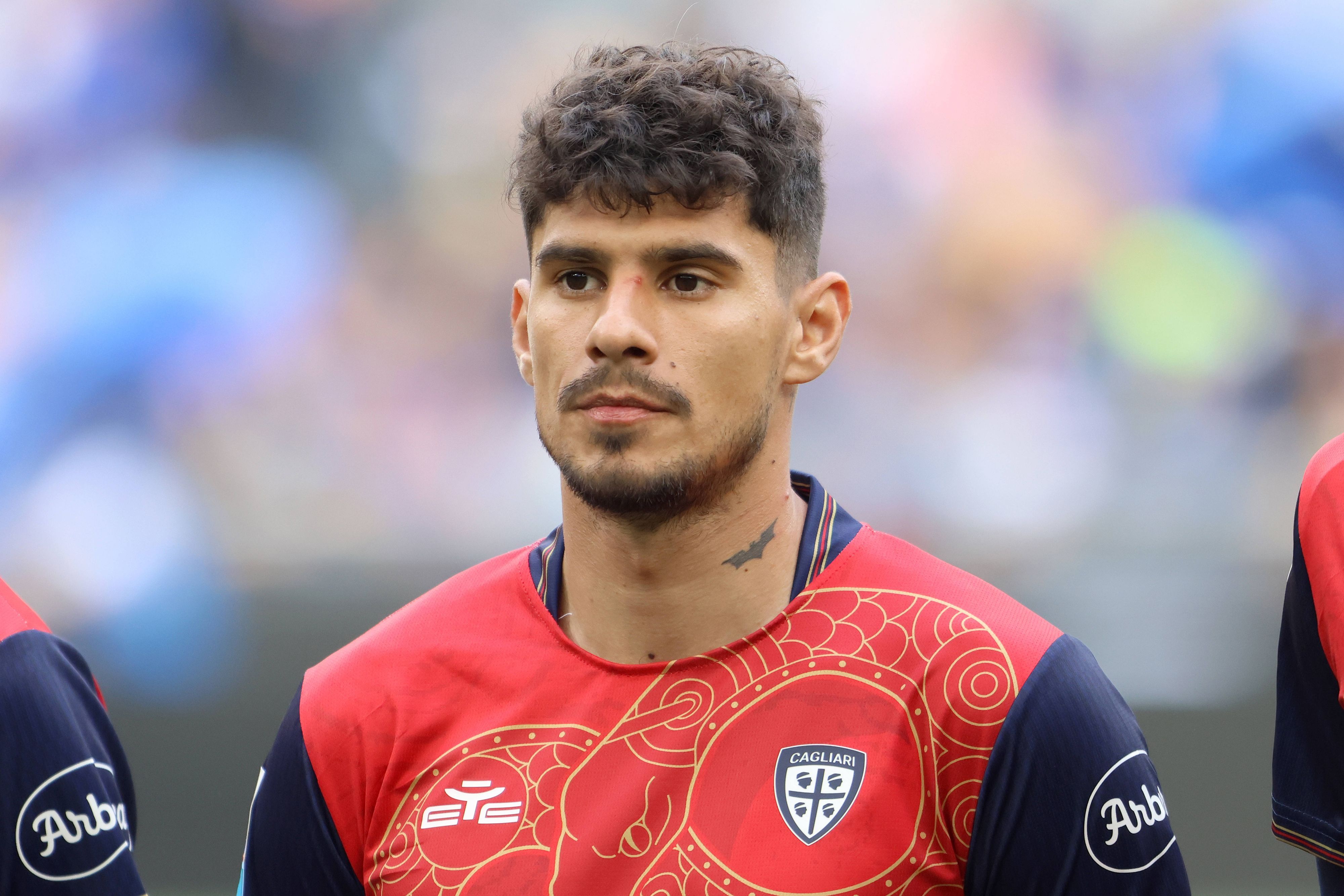 Florinel Coman bei einem Spiel von Cagliari Calcio.