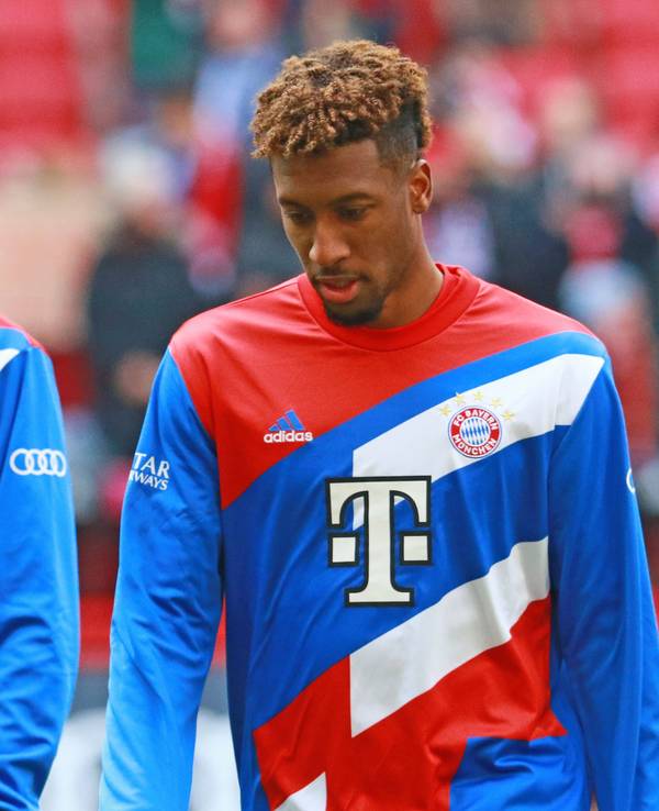 Paul Wanner und Kingsley Coman beim Aufwärmen.