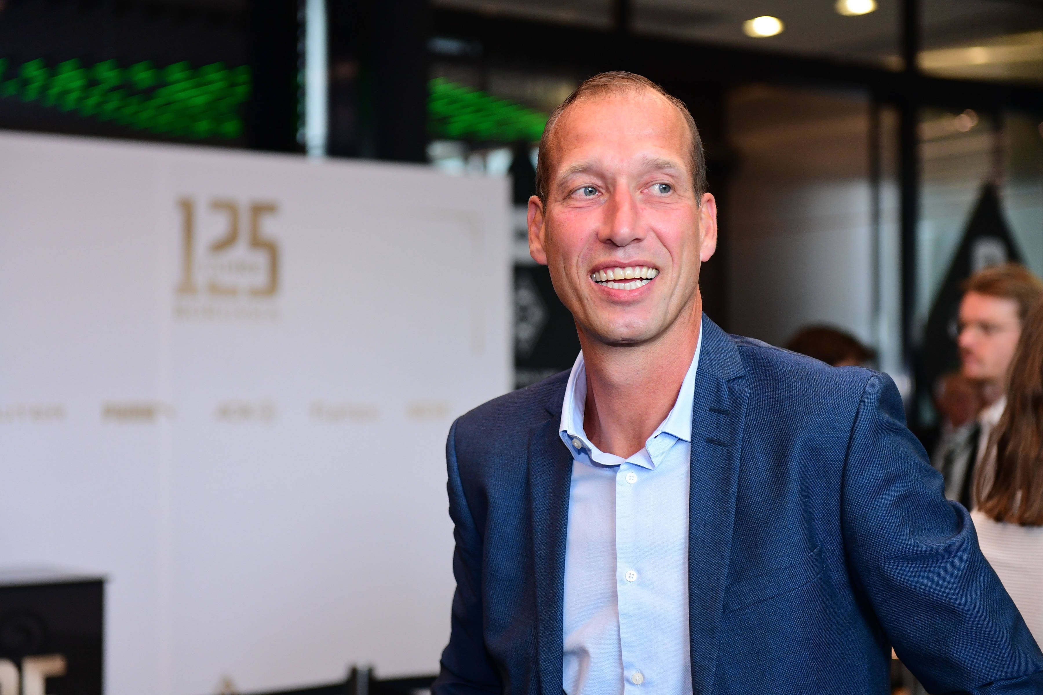 Jeff Strasser bei den Jubiläums-Feierlichkeiten von Borussia Mönchengladbach.