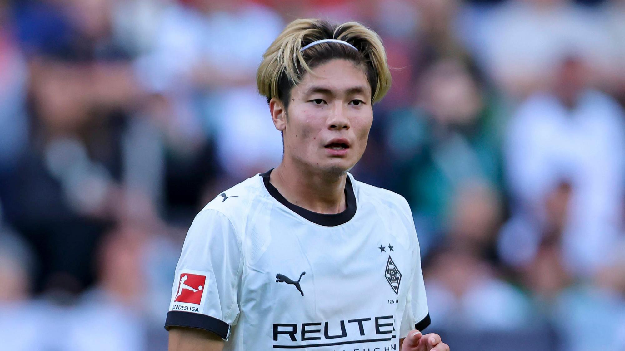 Shio Fukuda im Gladbach-Trikot.