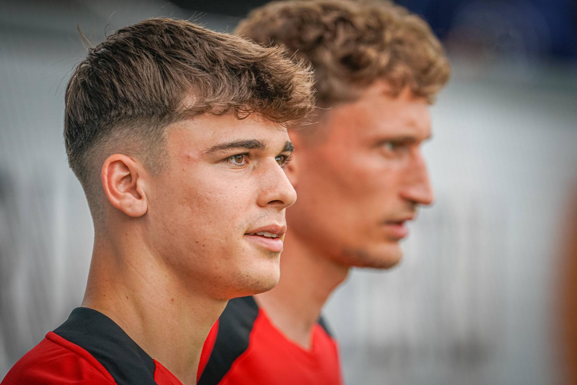 Noah Weißhaupt im Training beim SC Freiburg.