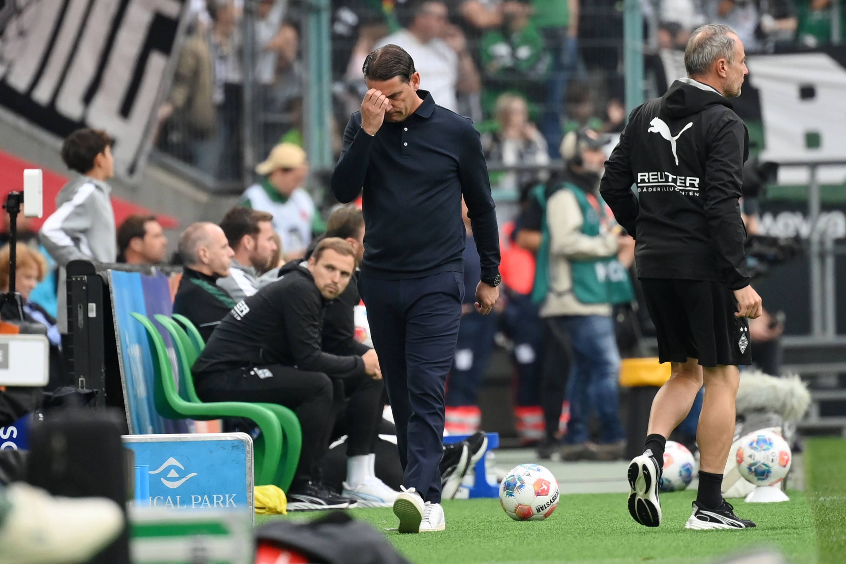 Gerardo Seoane gegen Bremen sichtbar gefrustet.