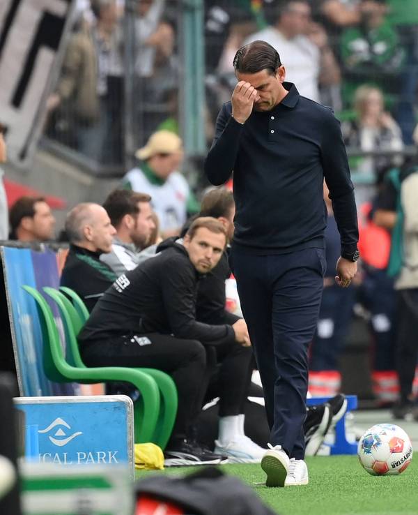 Gerardo Seoane gegen Bremen sichtbar gefrustet.
