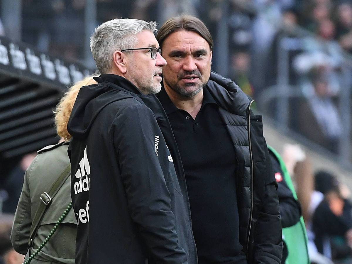 Urs Fischer im Plausch mit Daniel Farke.