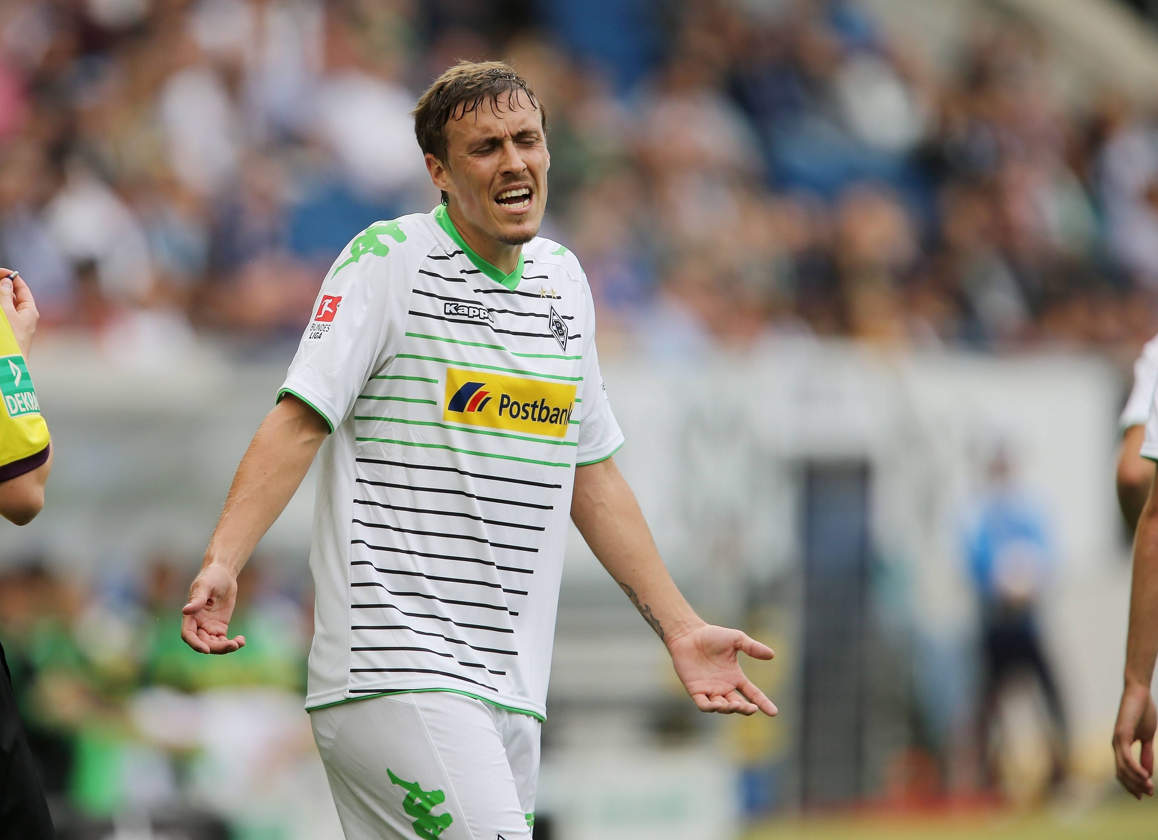 Max Kruse frustriert im Trikot von Borussia Mönchengladbach.