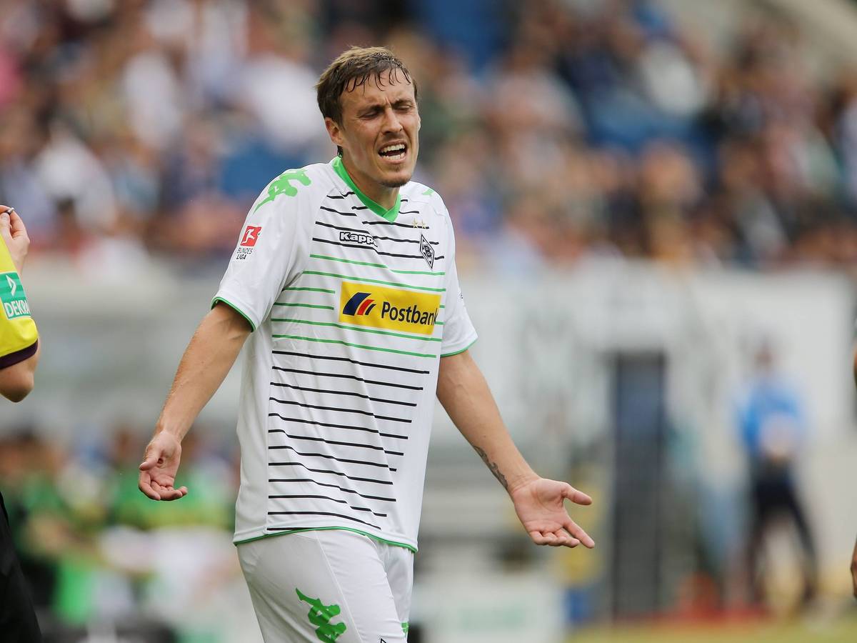 Max Kruse frustriert im Trikot von Borussia Mönchengladbach.