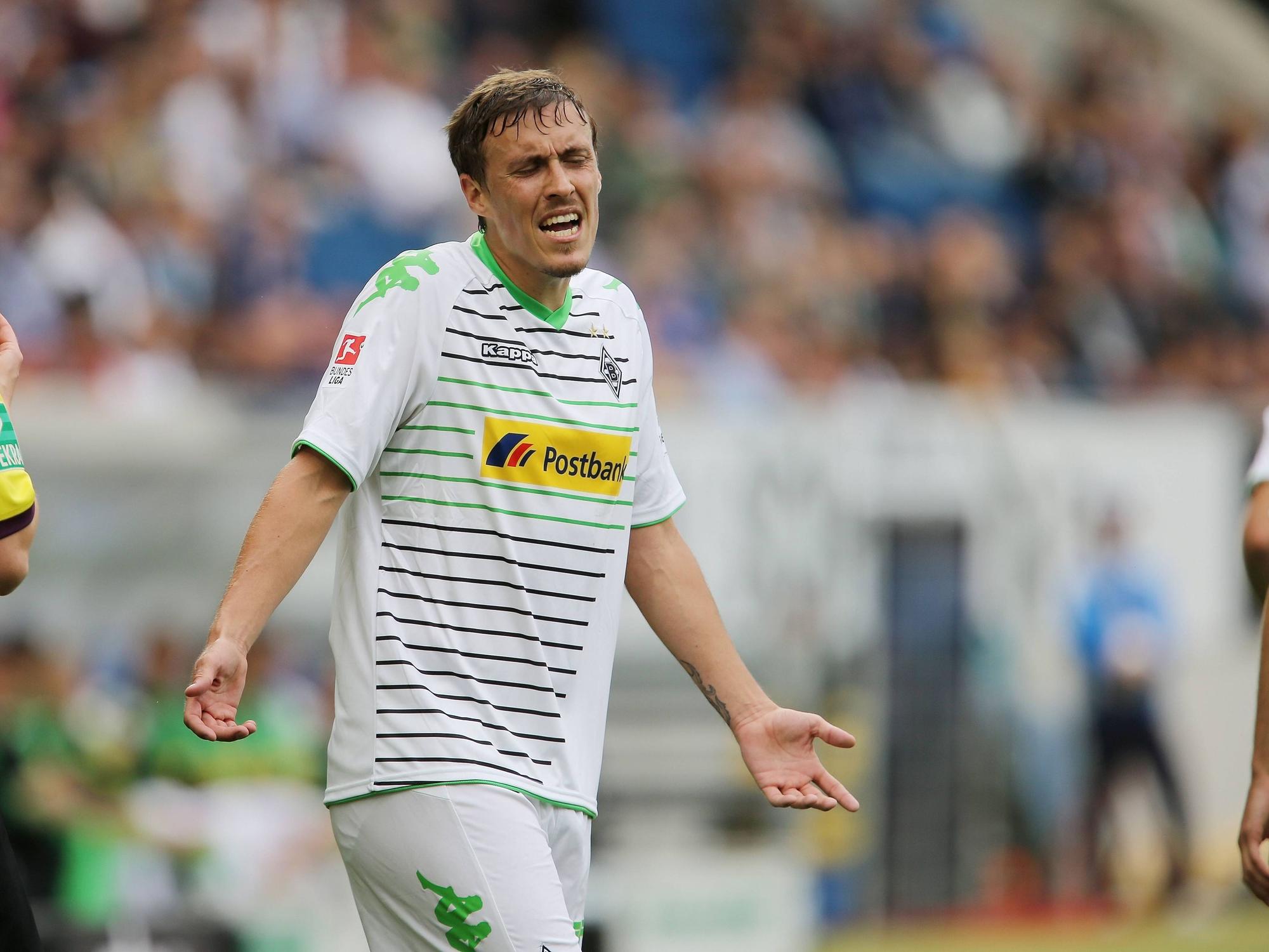 Max Kruse frustriert im Trikot von Borussia Mönchengladbach.