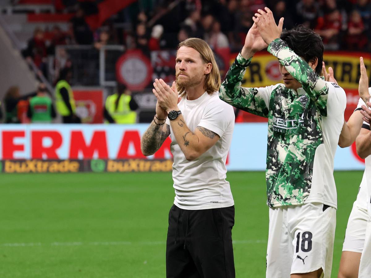 Eugen Polanski bedankt sich bei den Gladbach-Fans.