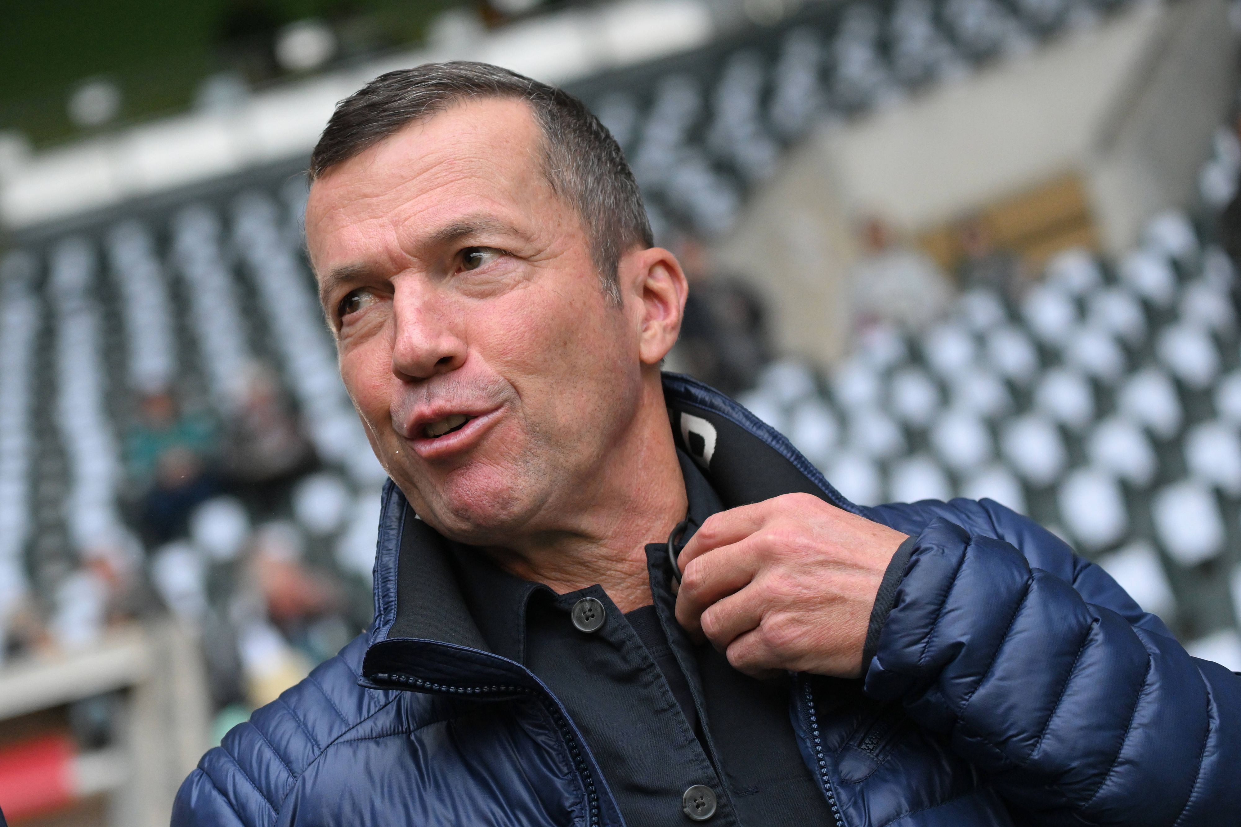 Lothar Matthäus im Stadion.