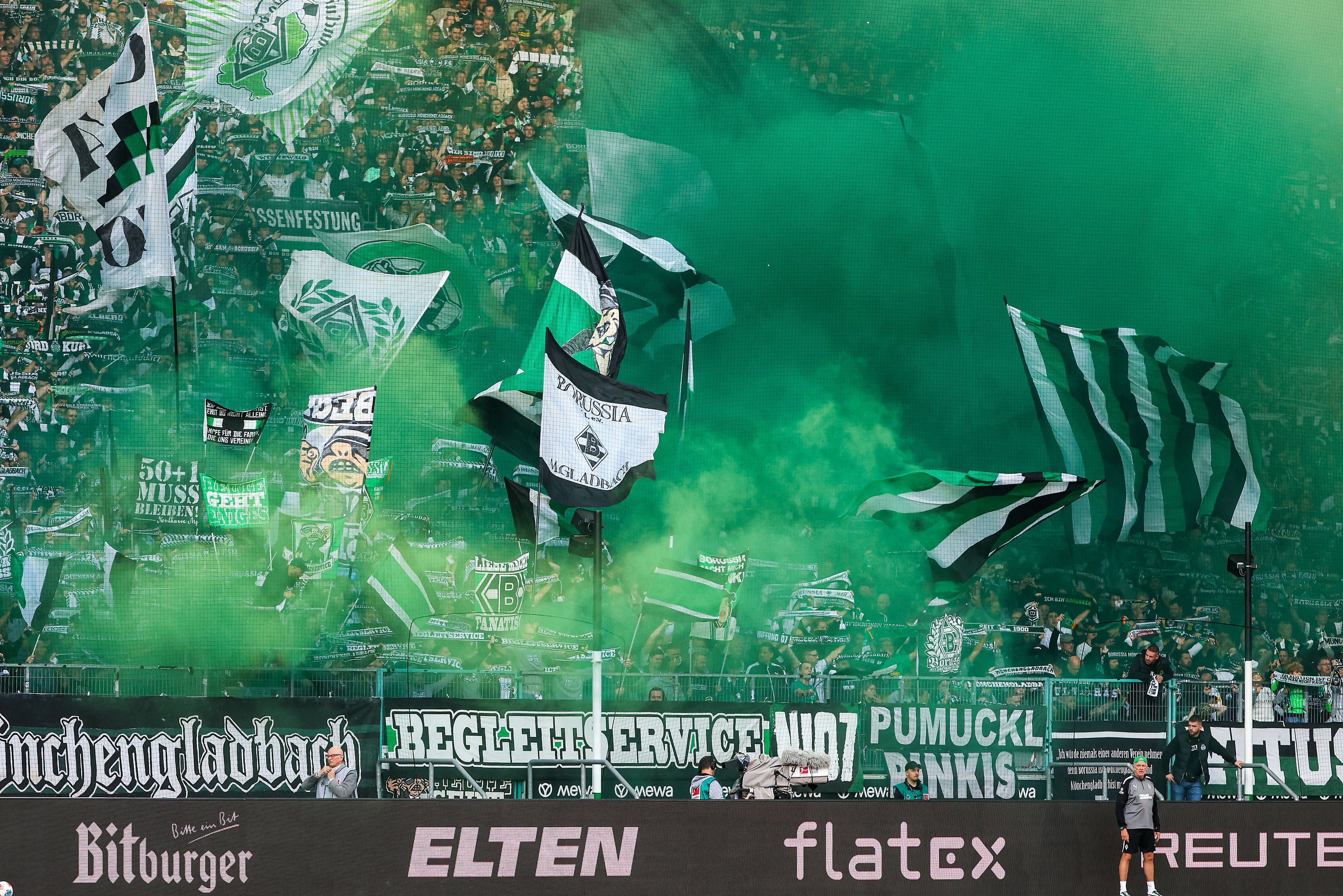 Die Nordkurve im Borussia-Park.