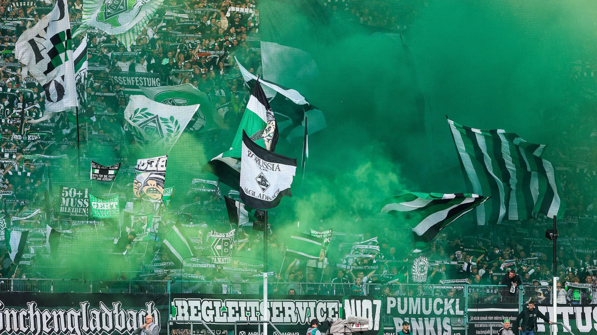 Die Nordkurve im Borussia-Park.