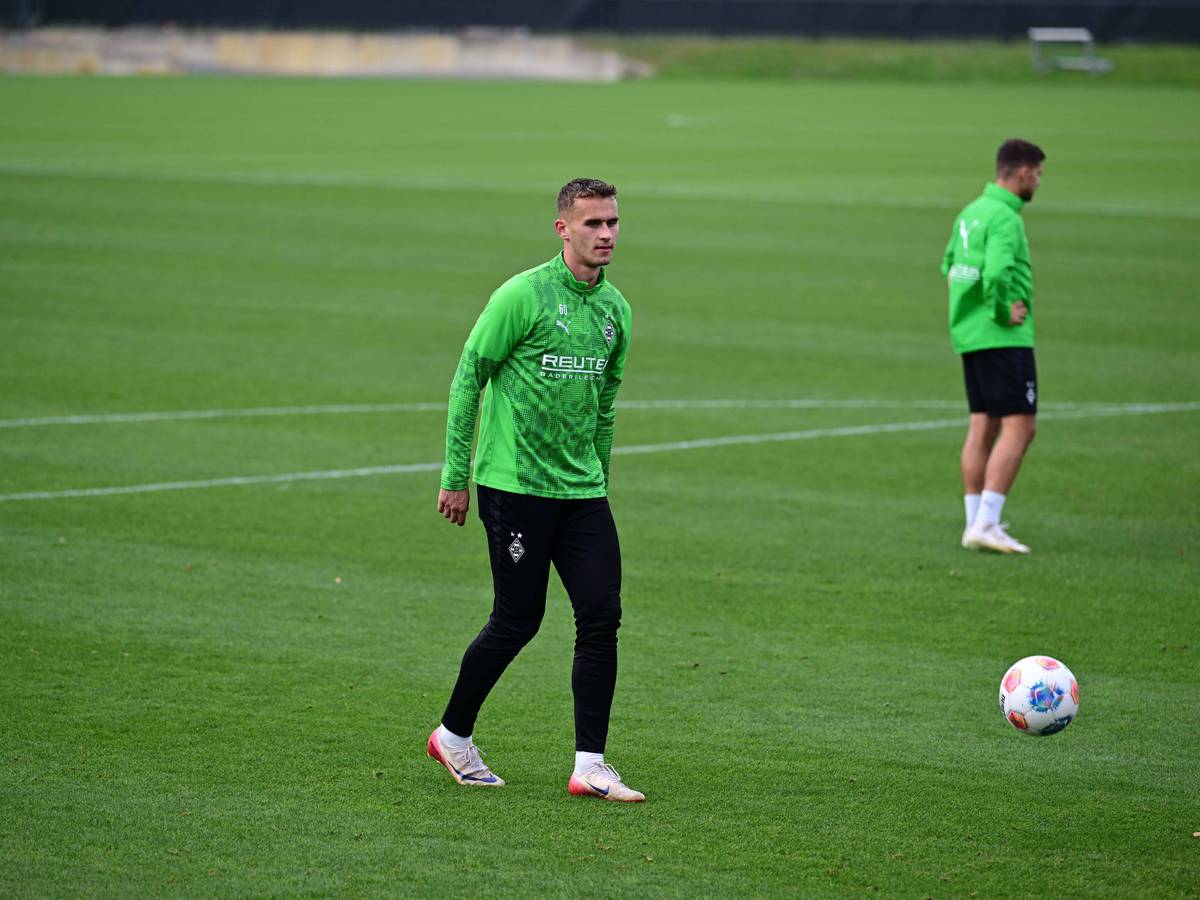 Jan Urbich im Profi-Training von Gladbach.