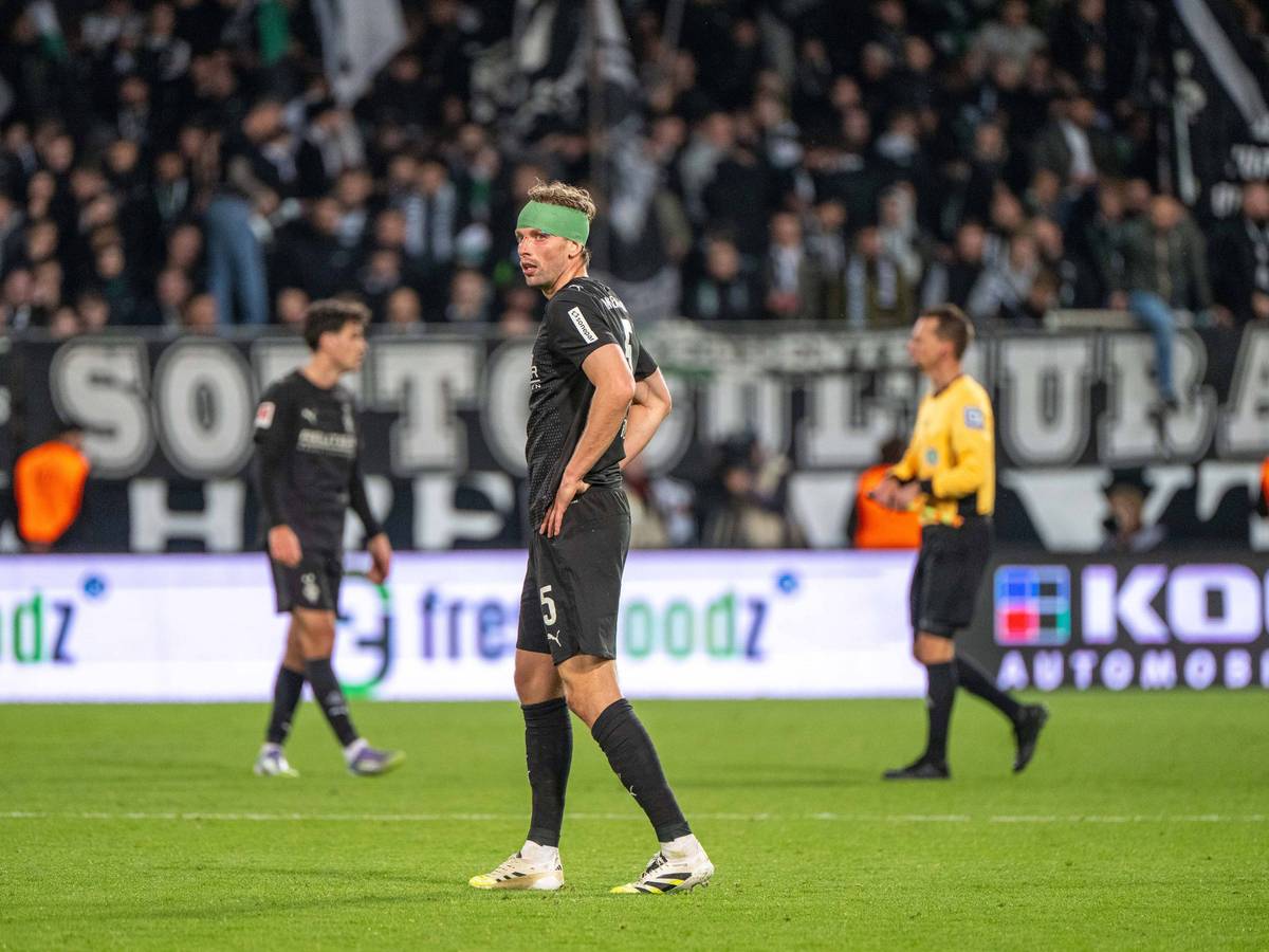 Marvin Friedrich mit einer grünen Kopfbandage.