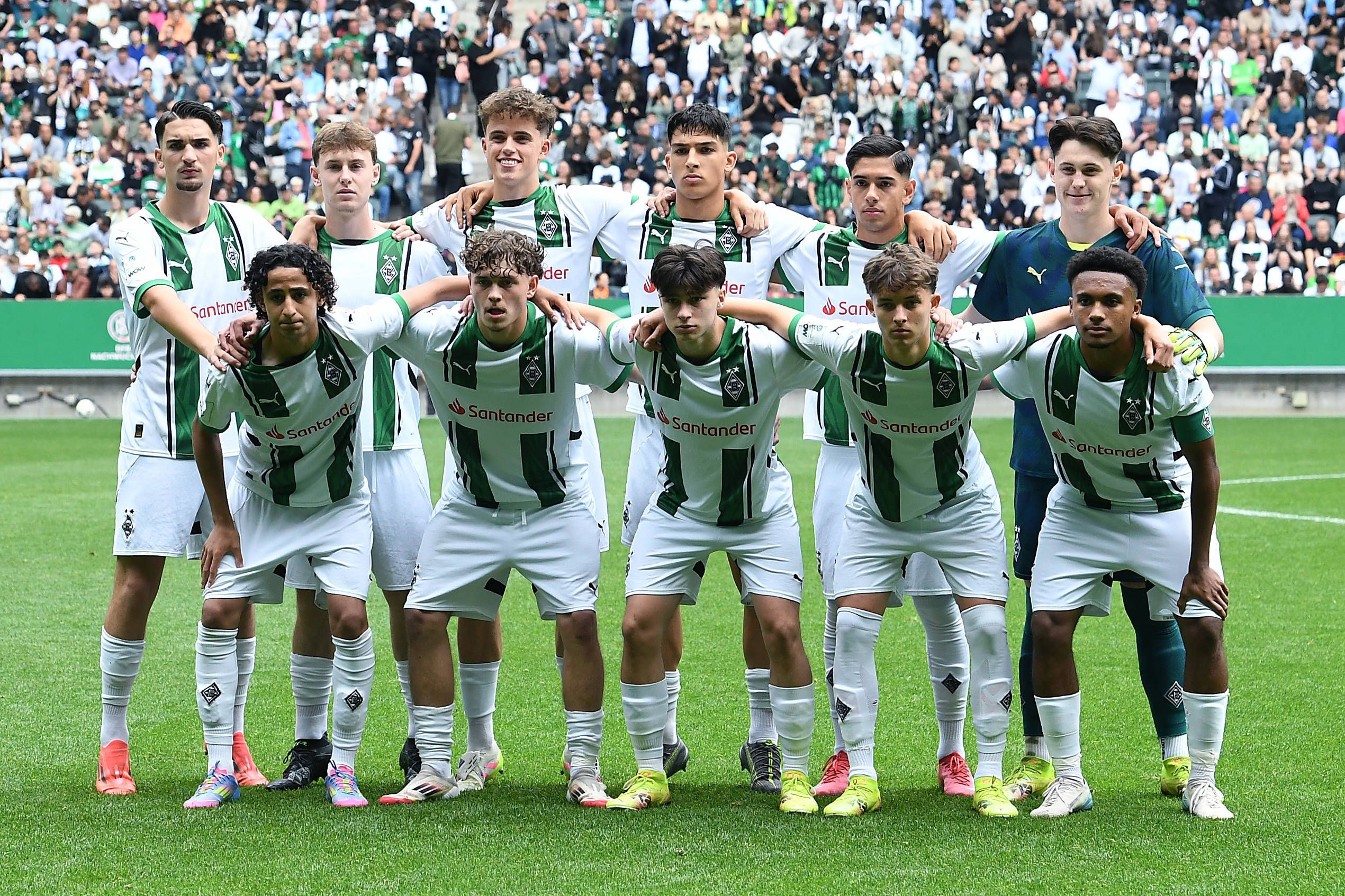 Teamfoto der Gladbacher U19-Mannschaft.