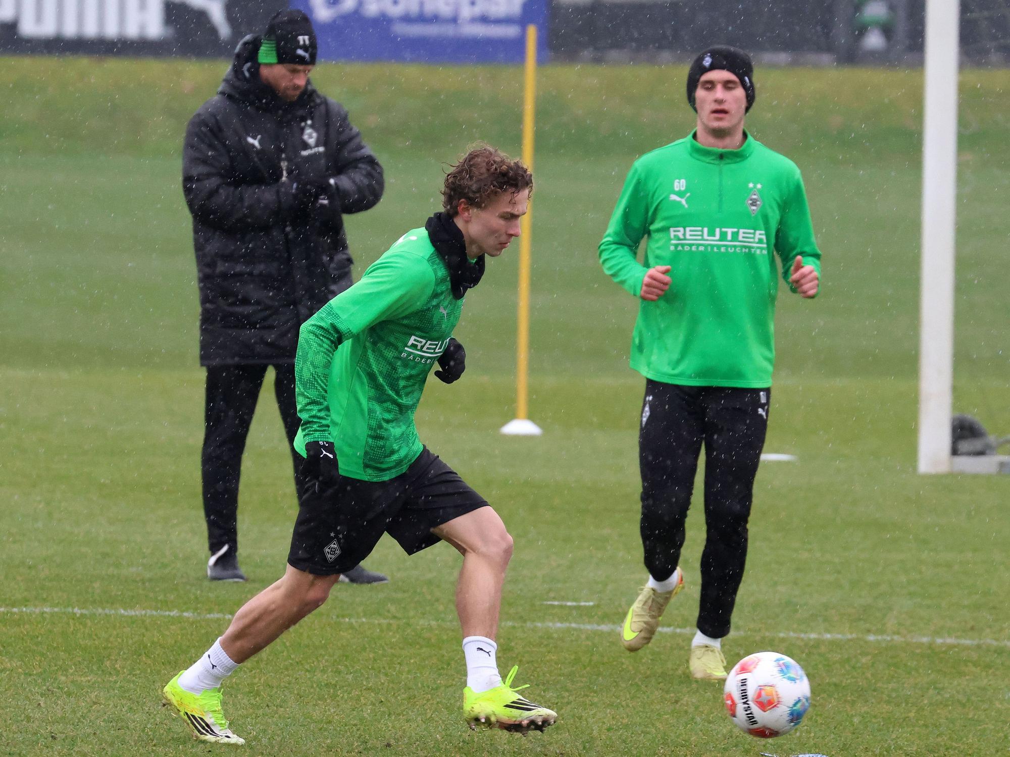 Hugo Bolin im Gladbach-Training.