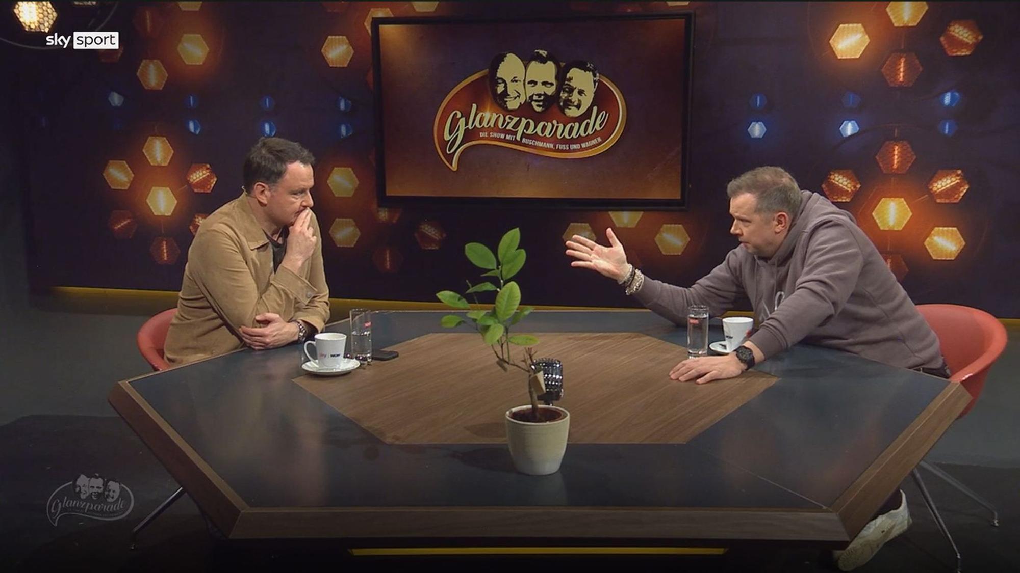 In der Sky-Show Glanzparade unterhalten sich Thomas Wagner und Wolff Fuss.