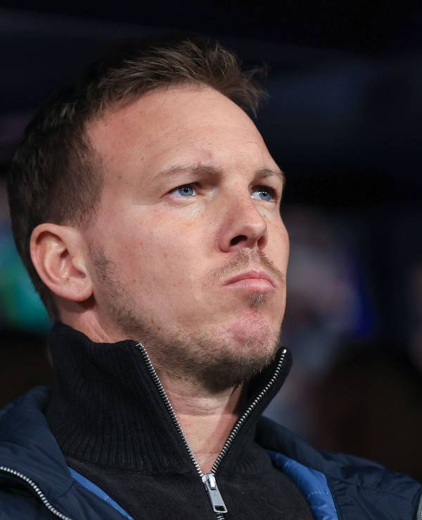 Bundestrainer Julian Nagelsmann bei einem Deutschland-Spiel im Stadion.