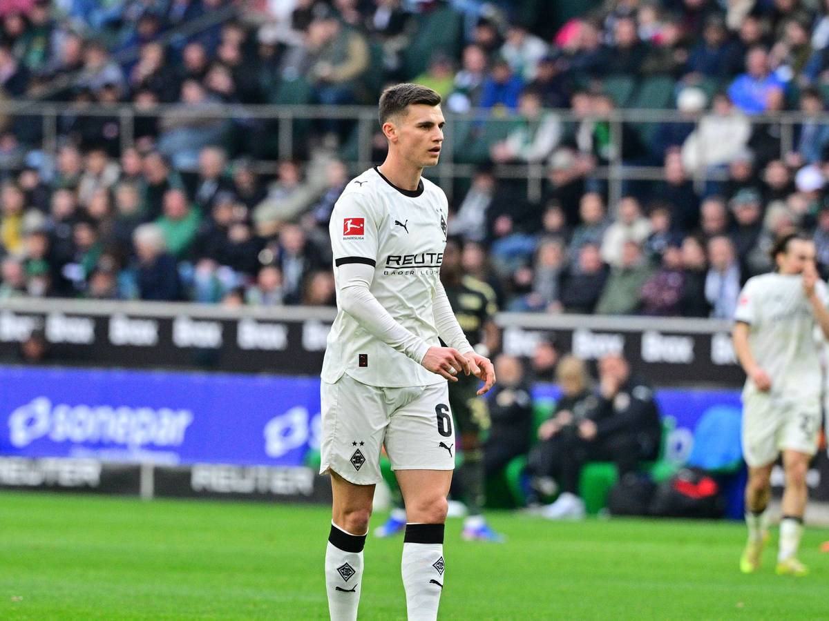 Yannik Engelhardt für Borussia Mönchengladbach im Einsatz