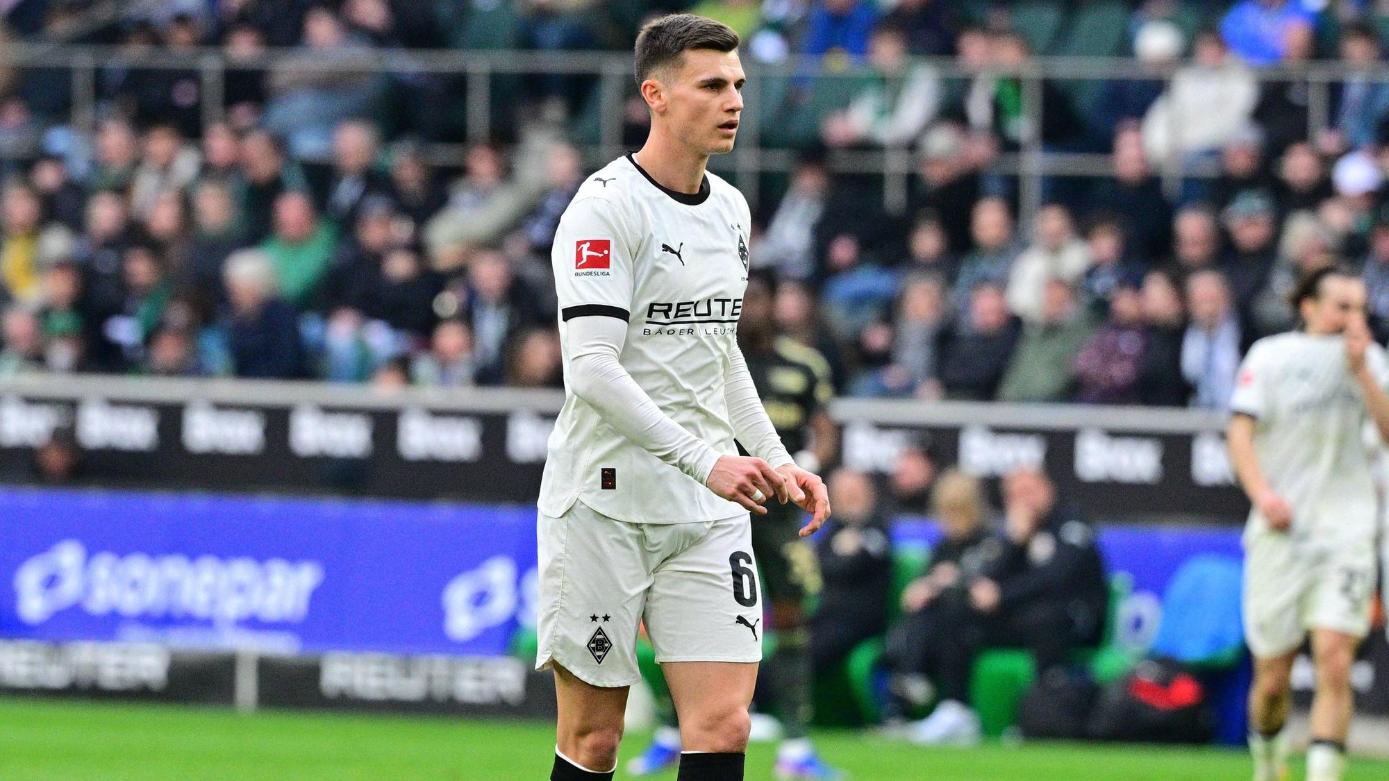 Yannik Engelhardt für Borussia Mönchengladbach im Einsatz