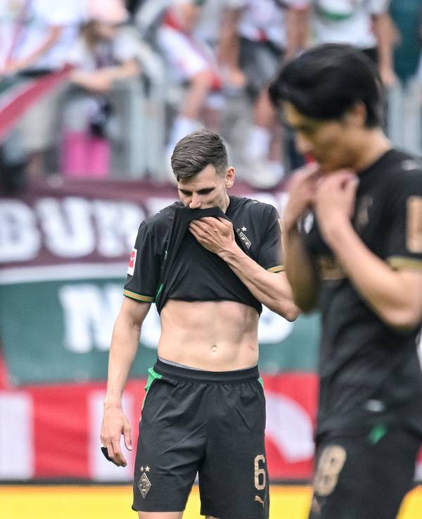 Die Spieler von Borussia Mönchengladbach hadern.
