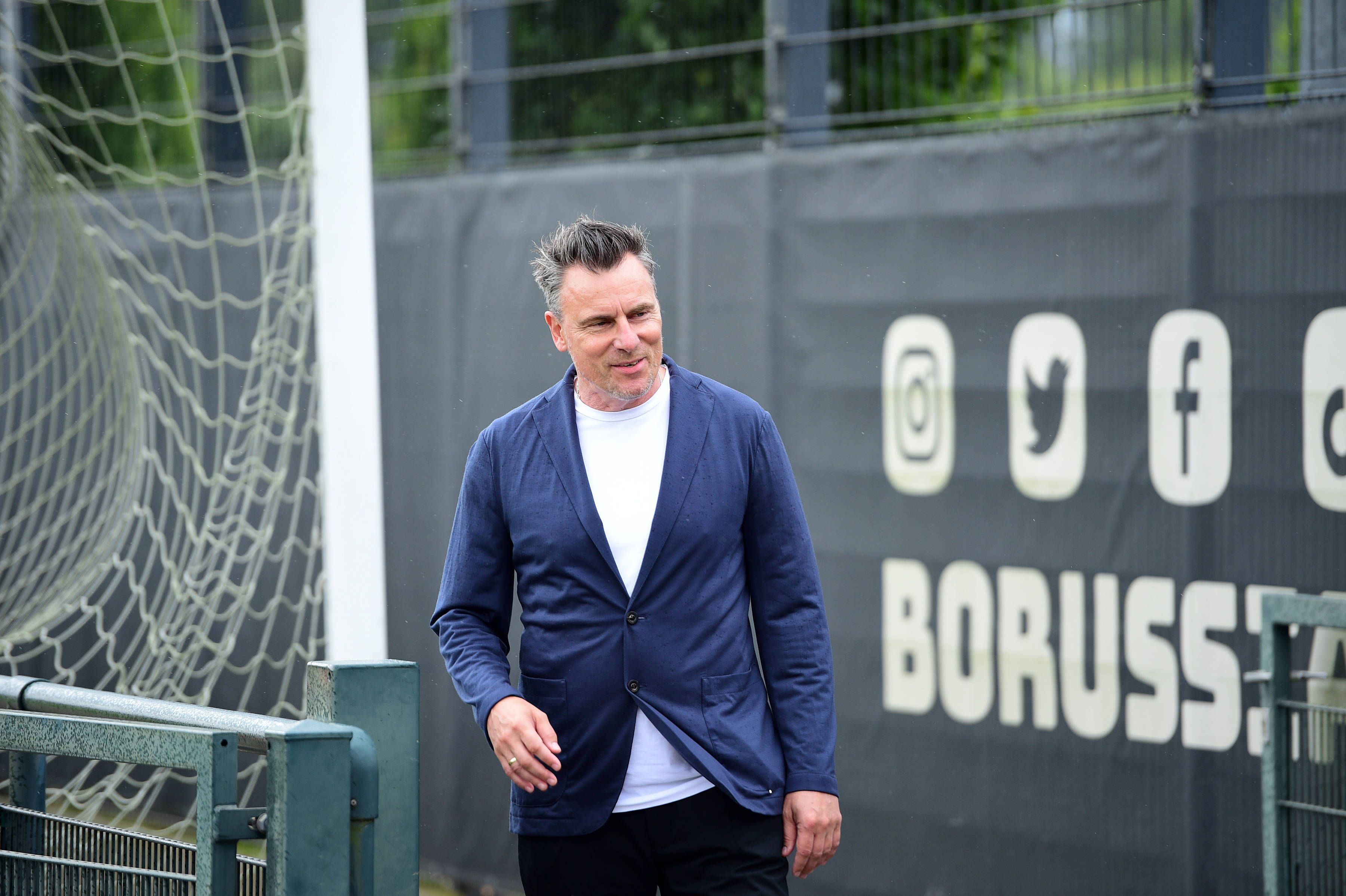 Beim Training von Borussia Mönchengladbach schaut Steffen Korell vorbei.