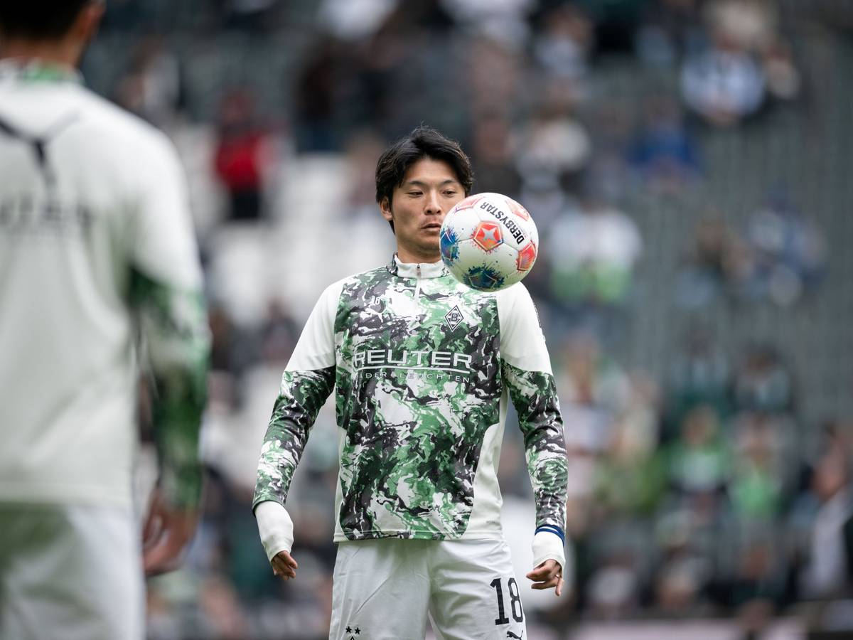 Shuto Machino beim Warmmachen.