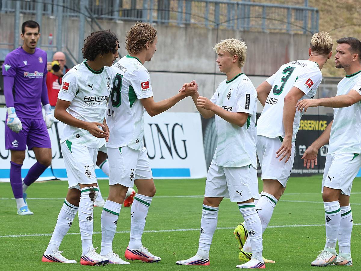 Torjubel bei Borussia Mönchengladbach.