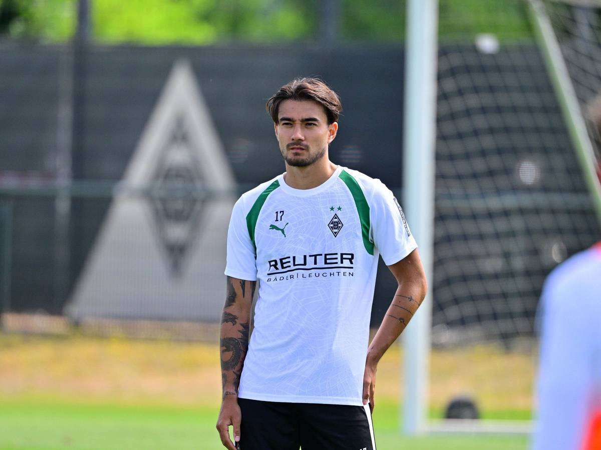 Jens Castrop beim Gladbach-Training.