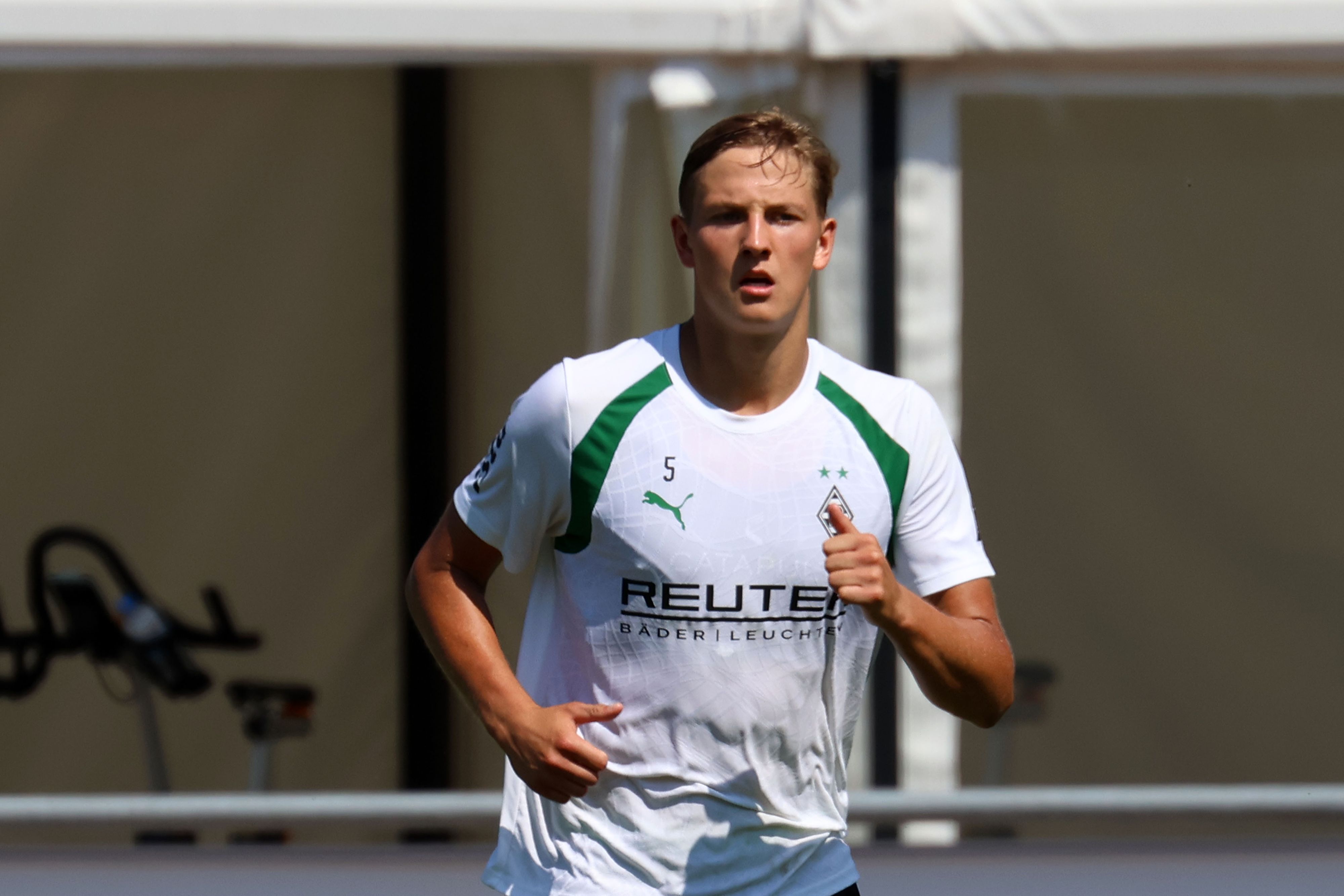 Jan Leszczynski läuft im Training.