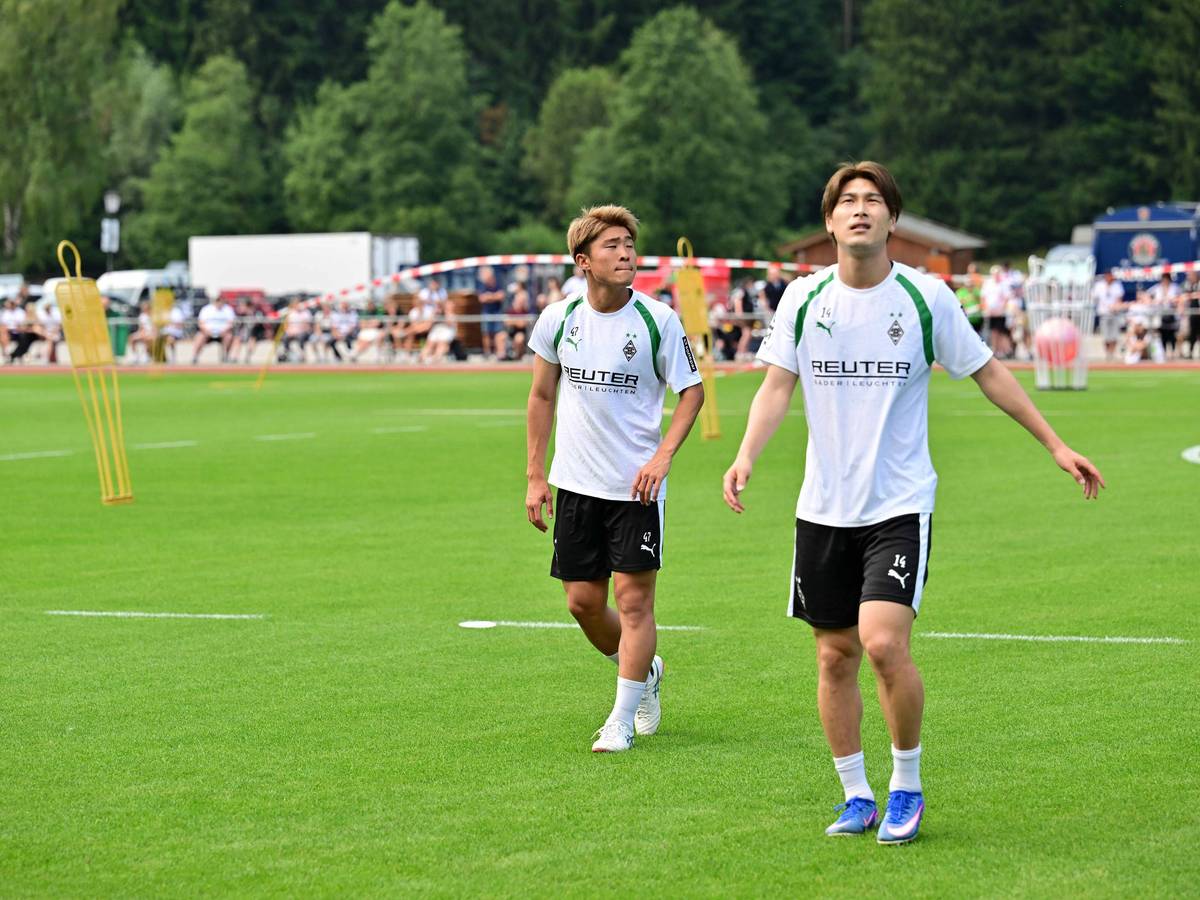Zento Uno und Daiki Hashioka im Training.