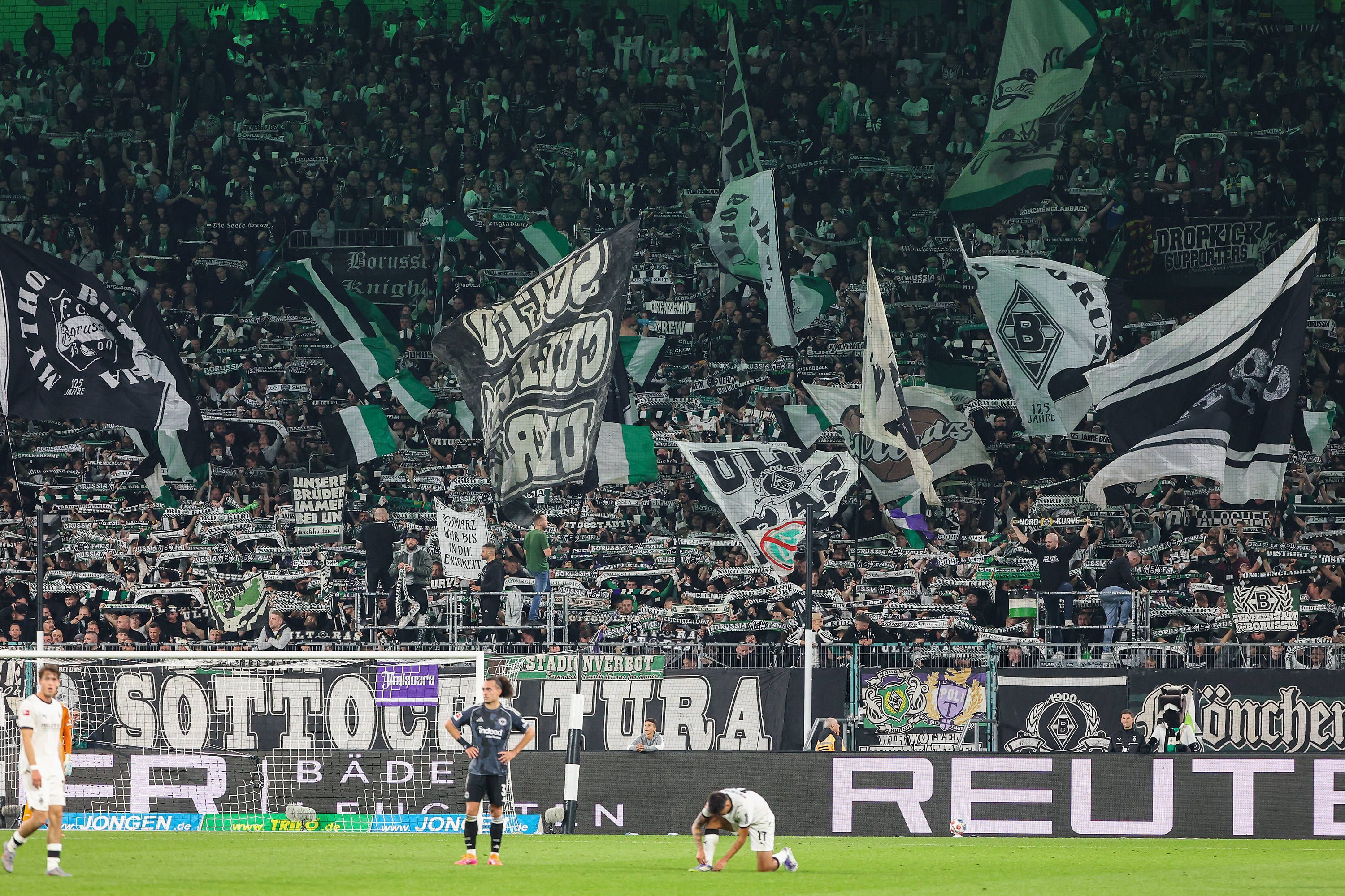 Fans von Borussia Mönchengladbach.
