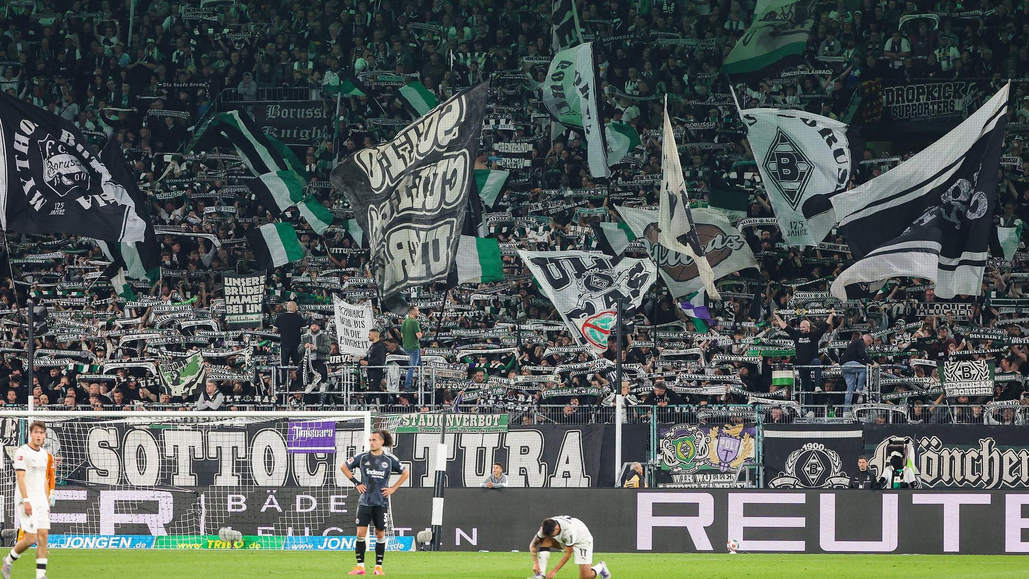 Fans von Borussia Mönchengladbach.