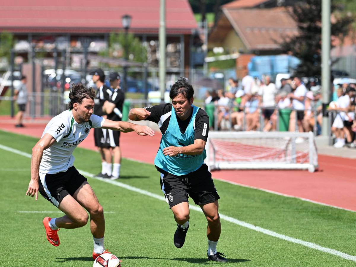 Joe Scally und Atsushi Waki beim Training