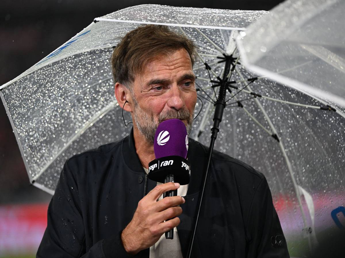TV-Interview mit Jürgen Klopp.