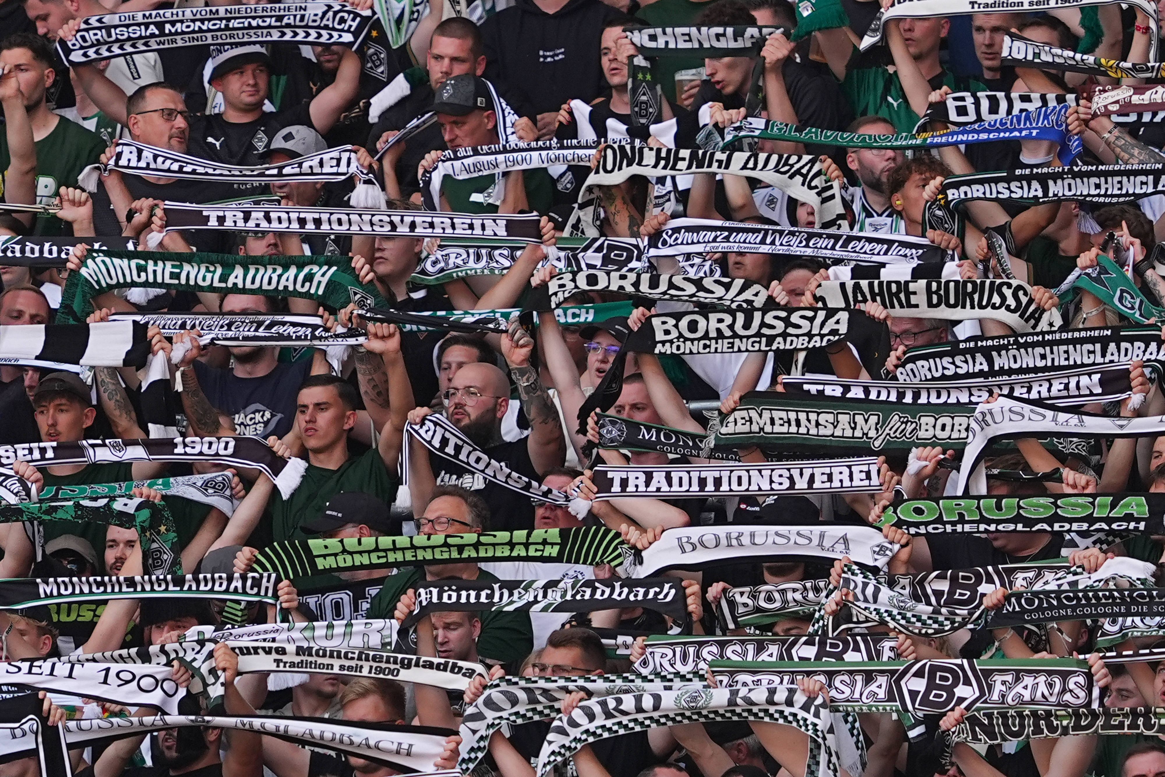 Fans von Borussia Mönchengladbach im Stadion