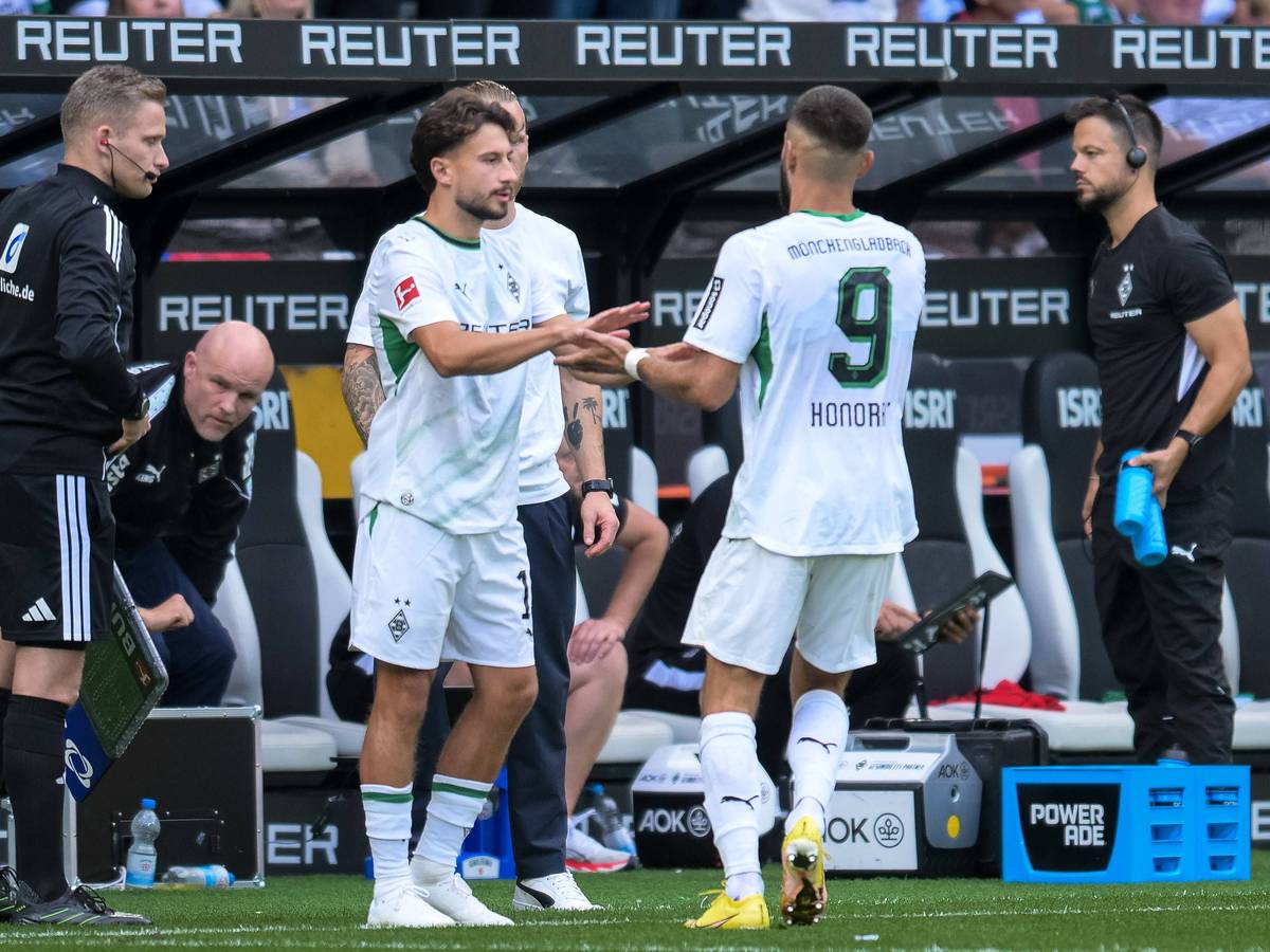 Fußballspieler Nicolas Kühn und Franck Honorat