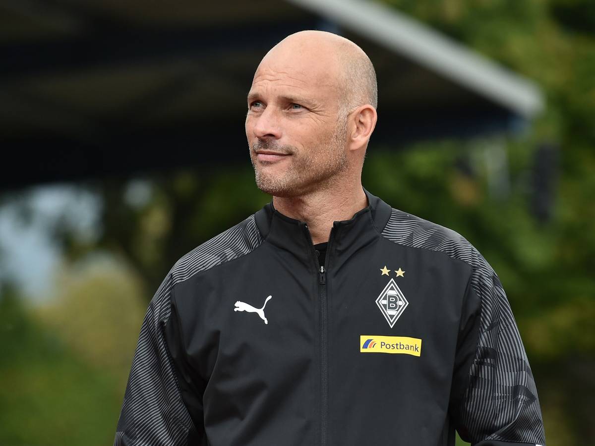 Arie van Lent beim Training von Borussia Mönchengladbach II.