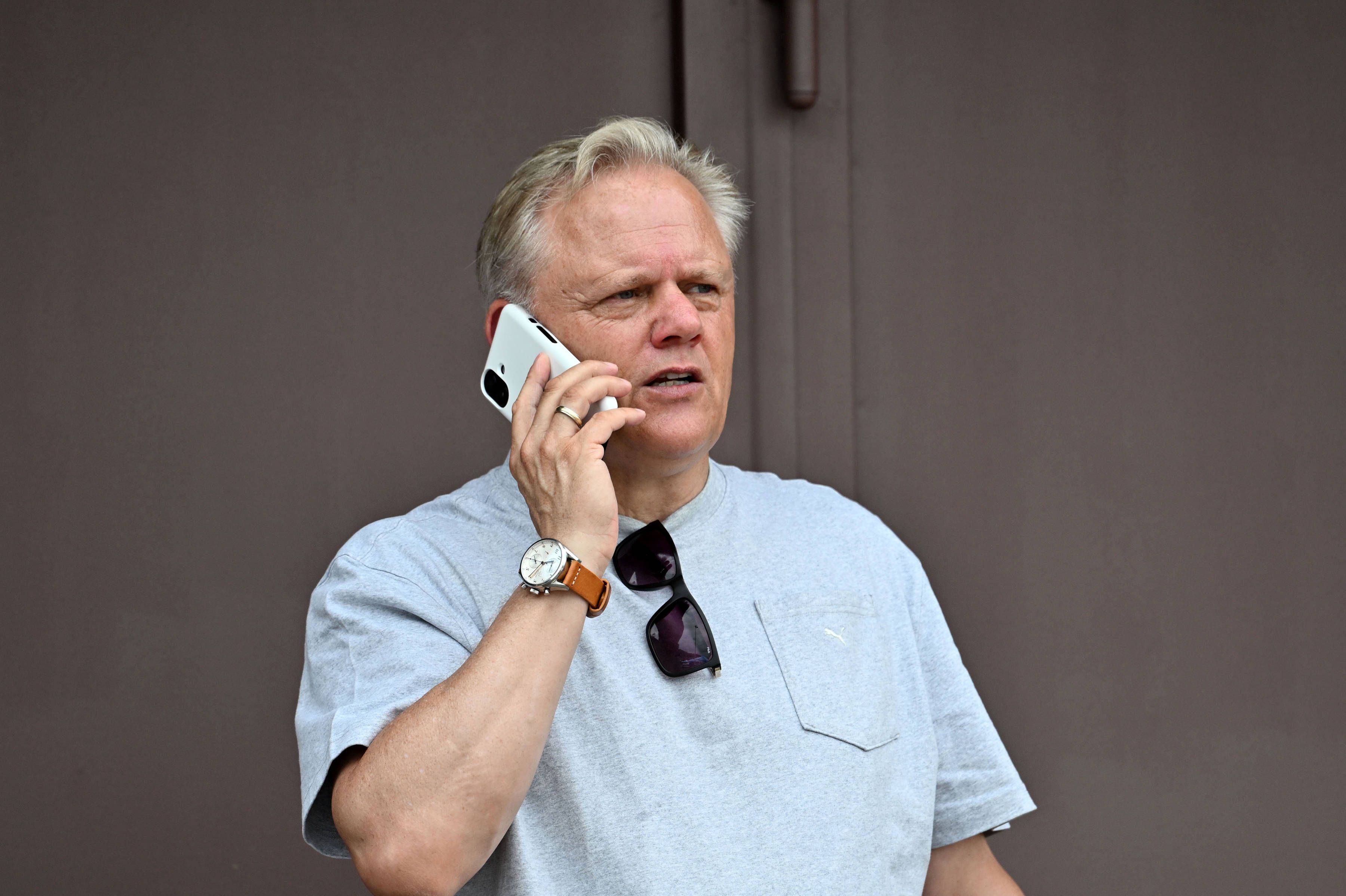 Stefan Stegemann am Handy.