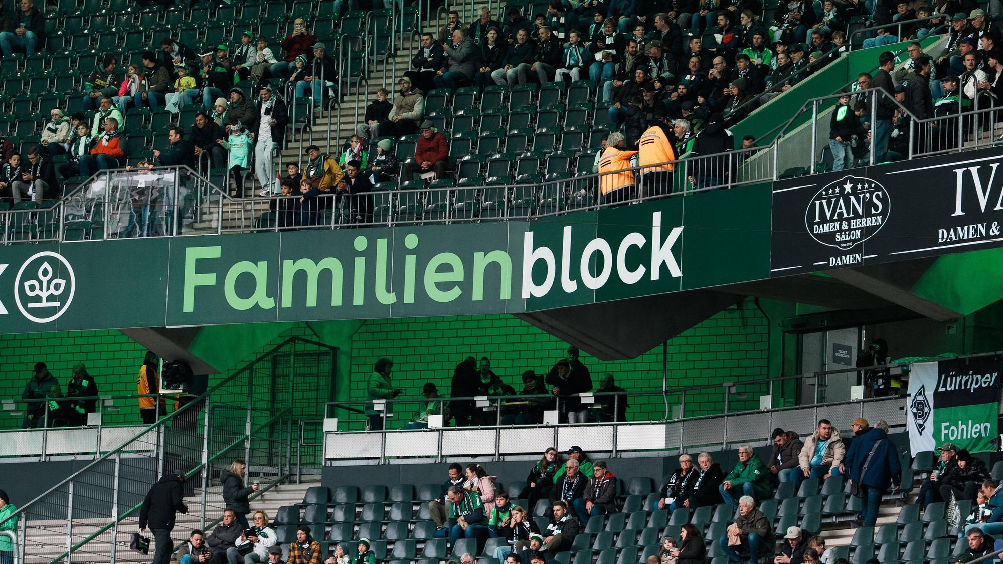 Leere Sitze im Borussia-Park