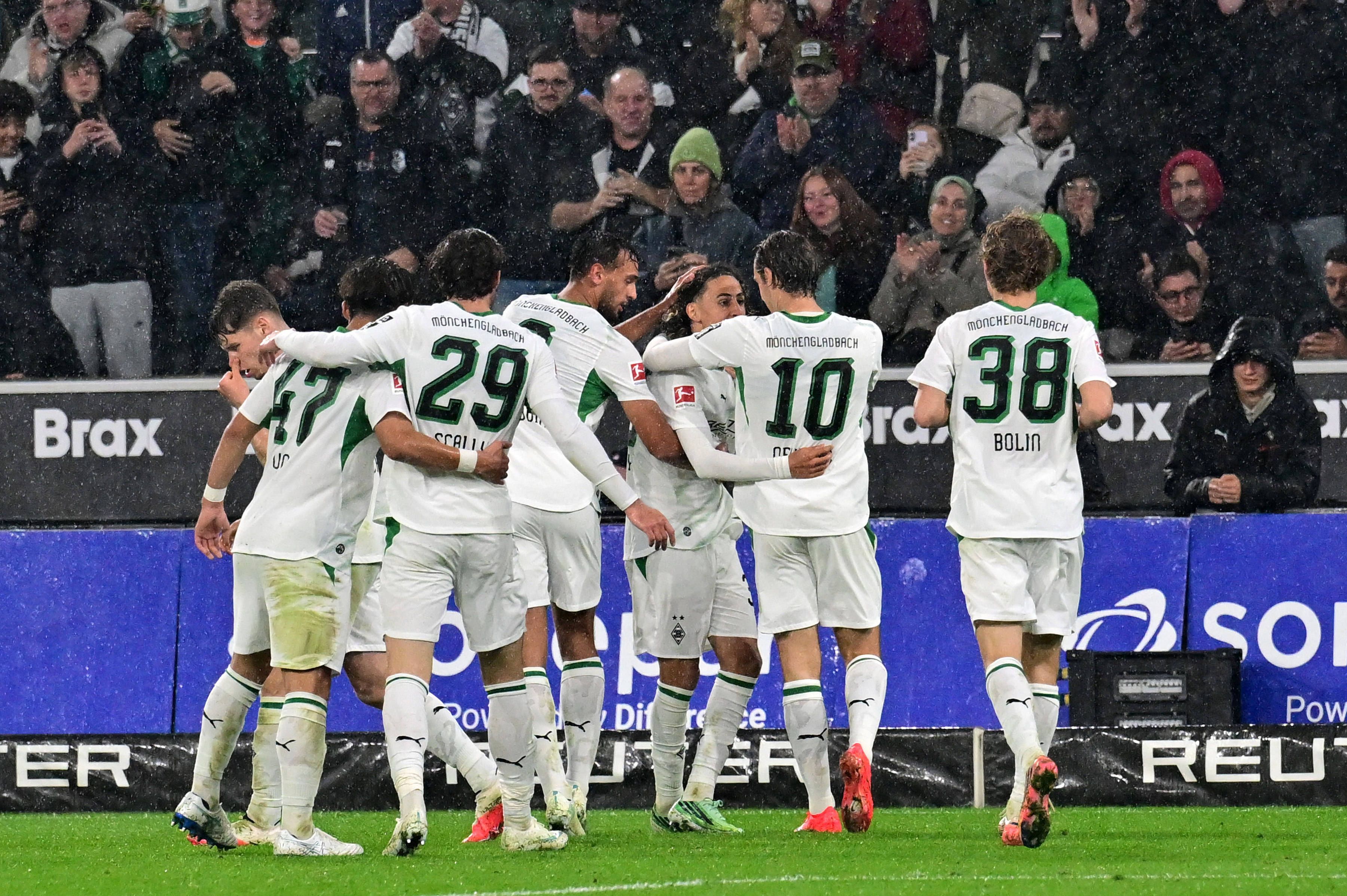 Torjubel bei Borussia Mönchengladbach.