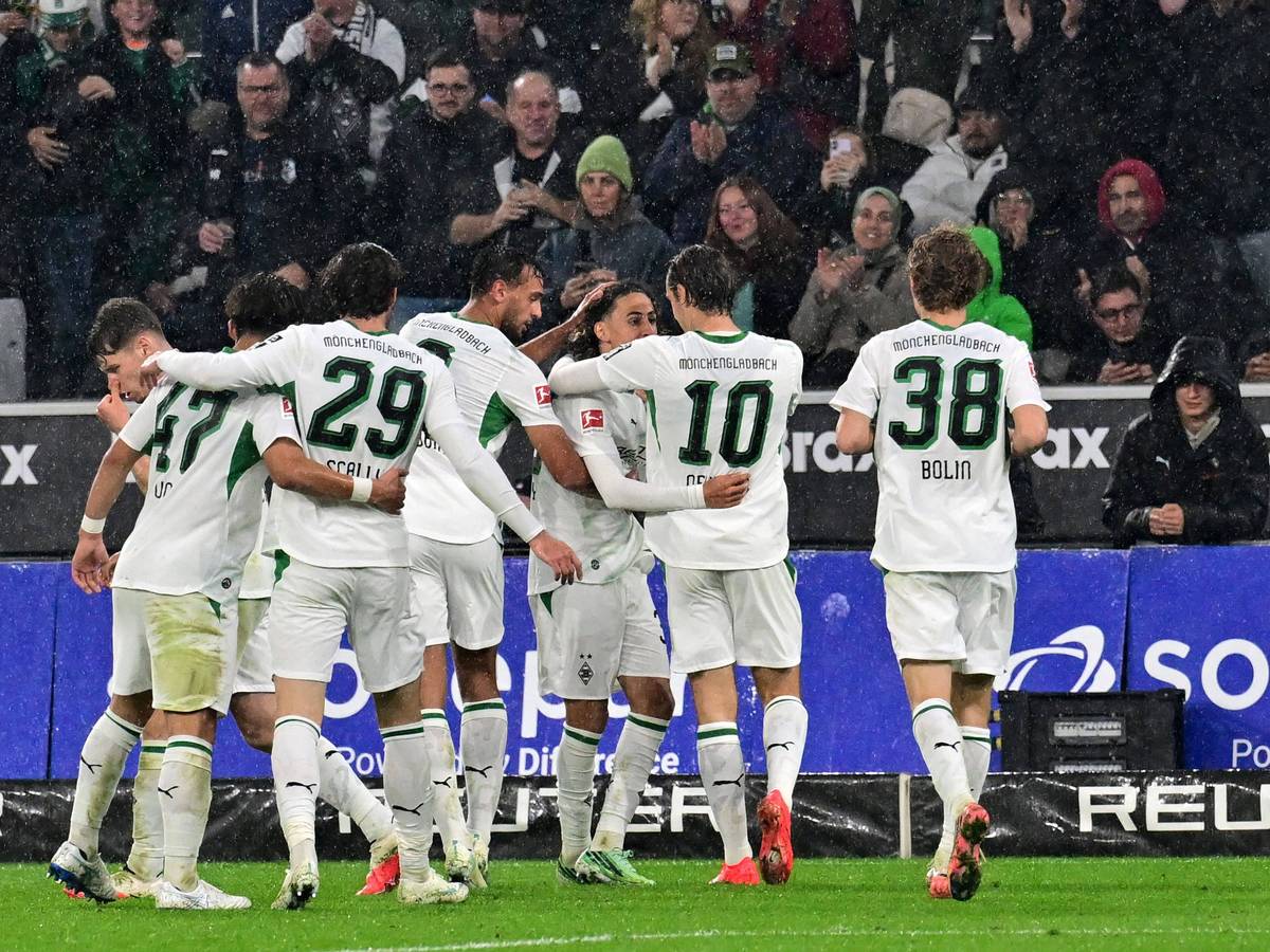 Torjubel bei Borussia Mönchengladbach.